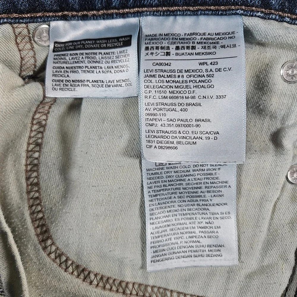 Levi's 511 Slim Fit Jeans Mens 32x34 Dark Wash Blue Denim 04511-4172